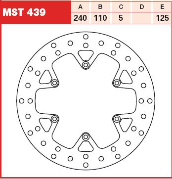 TRW Tarcza hamulcowa TRW MST439 HUSQVARNA KTM ENDU